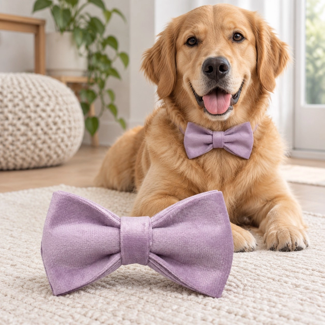 Pawsome Pets New York Muszka - Jasnofioletowy — Ubranka dla psów