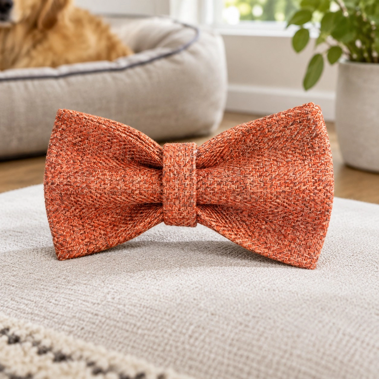 Bowtie - Orange — Bandanas, bows and coats