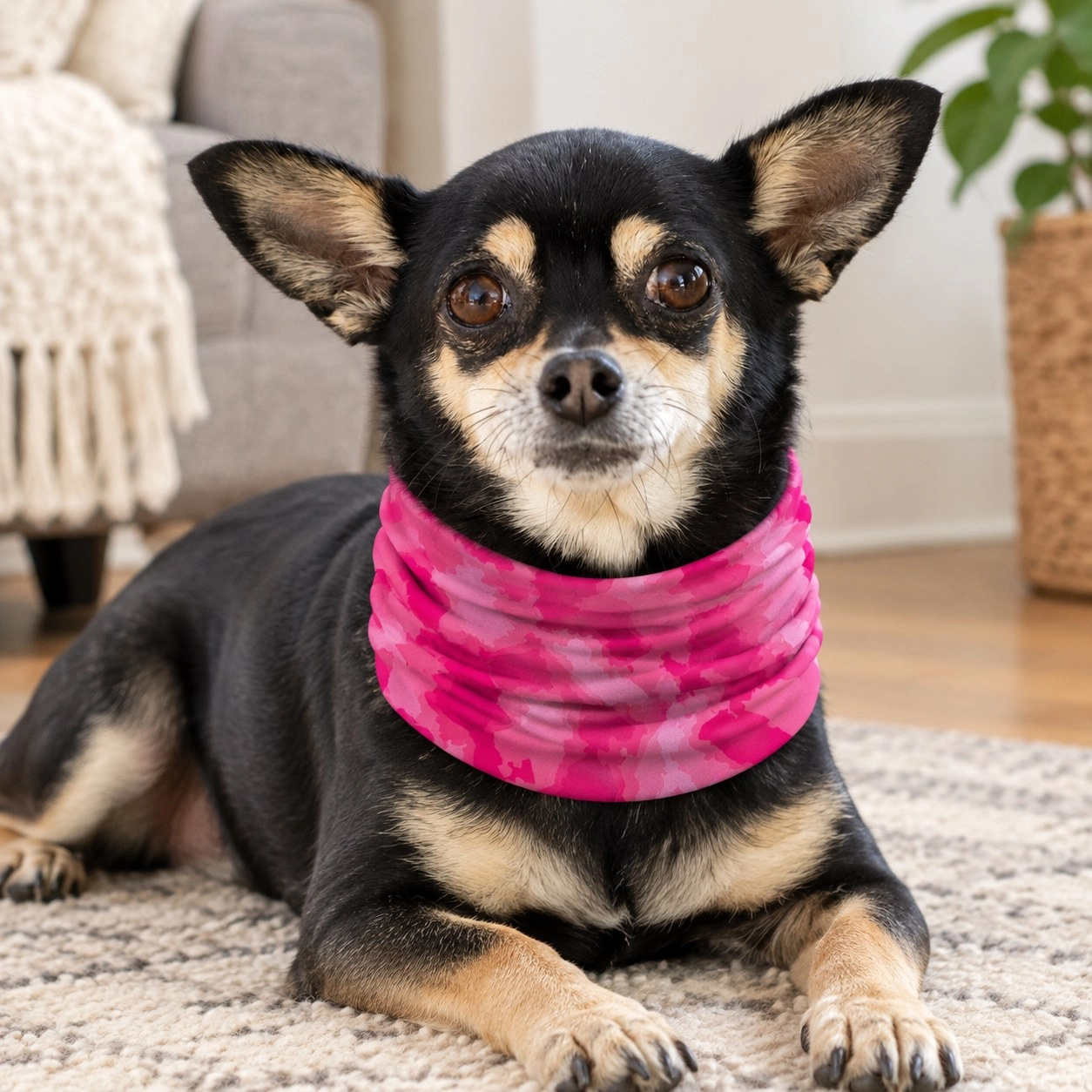 Crazy About Pink Pup Scruff — Bandanas, bows and coats