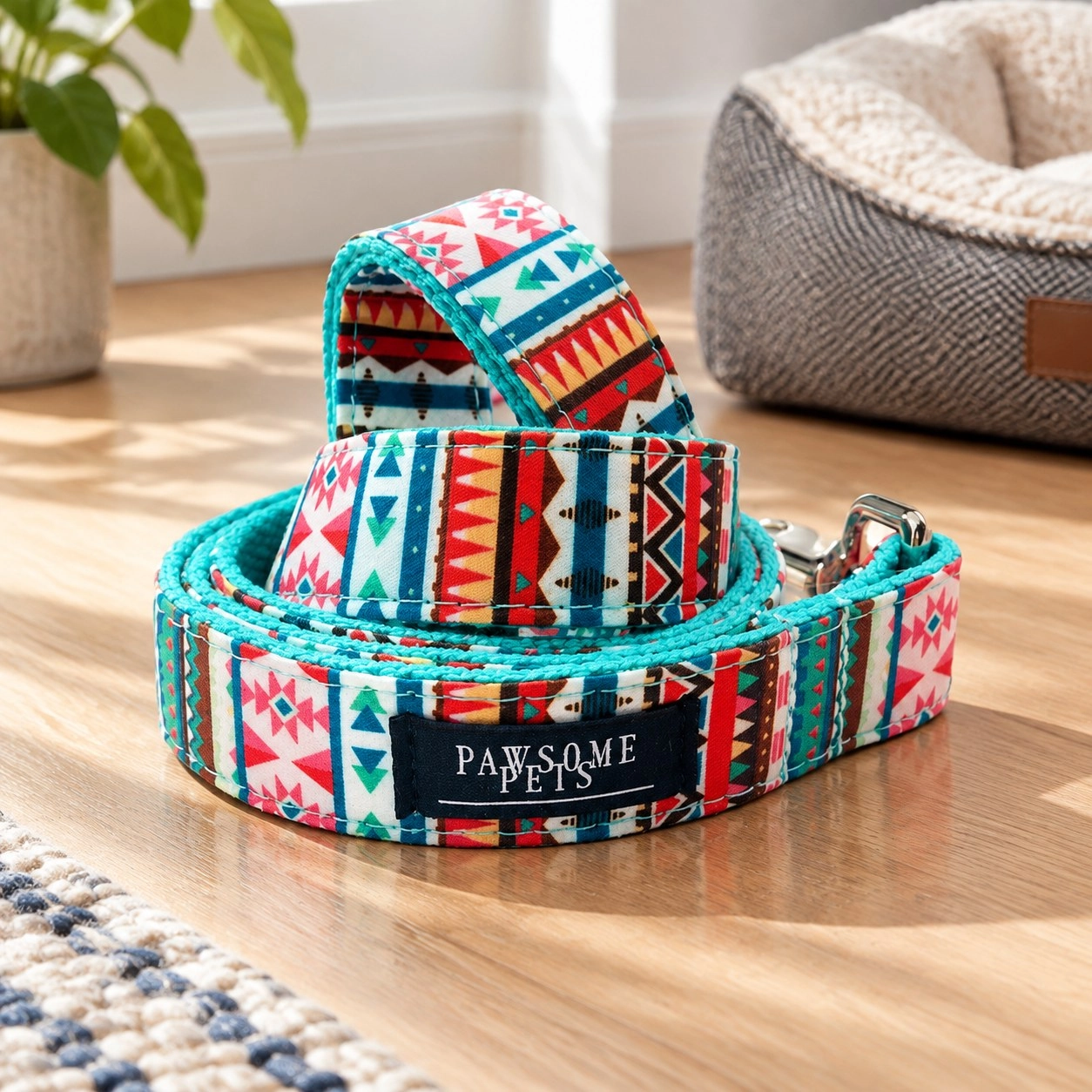 Pawsome Pets New York Smycz - Tropical — Obroże, smycze i szelki