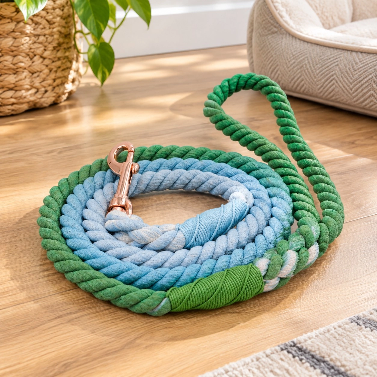 Pawsome Pets New York Smycz linowa - Cactus — Obroże, smycze i szelki