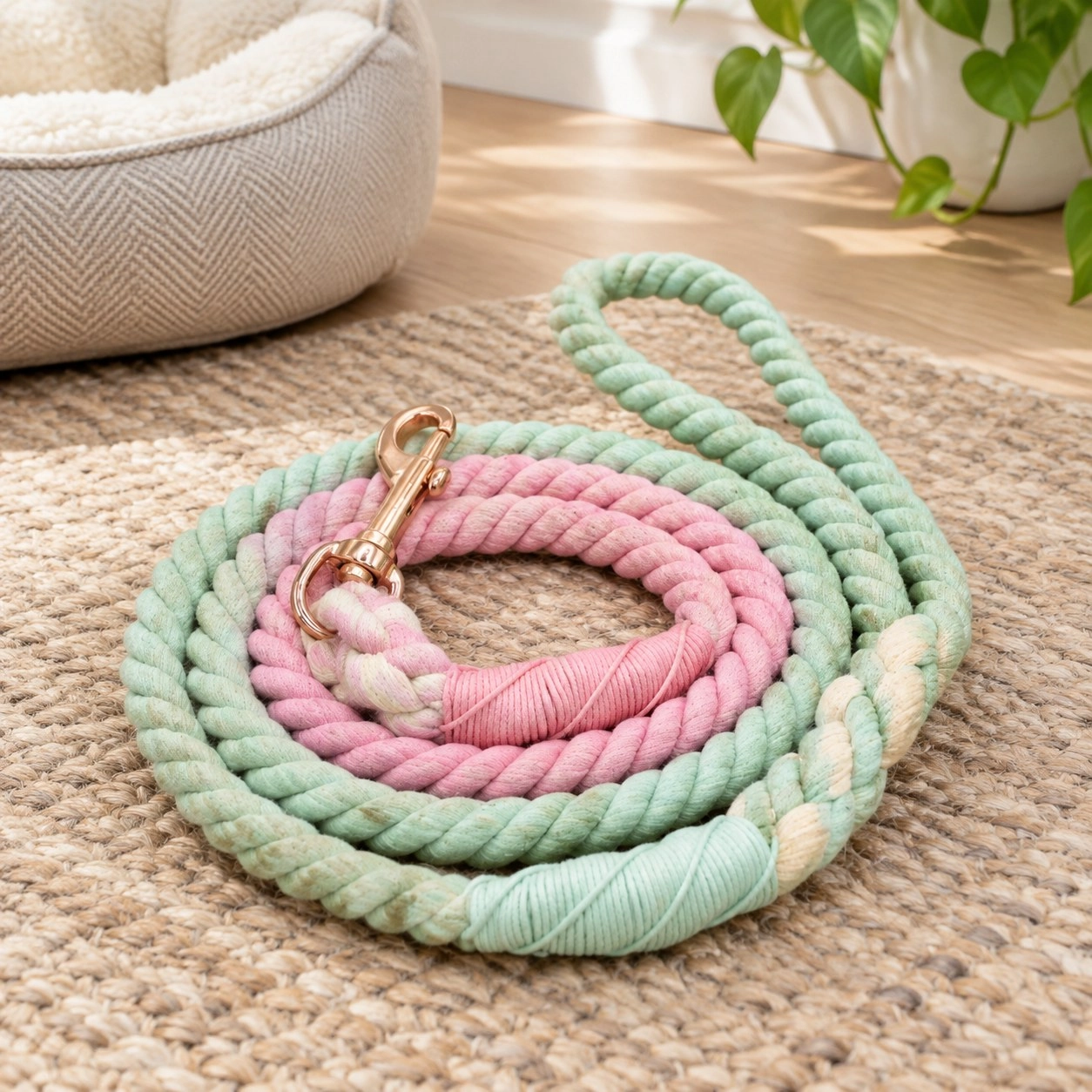 Pawsome Pets New York Rope leash - Daisy — Obroże, smycze i szelki
