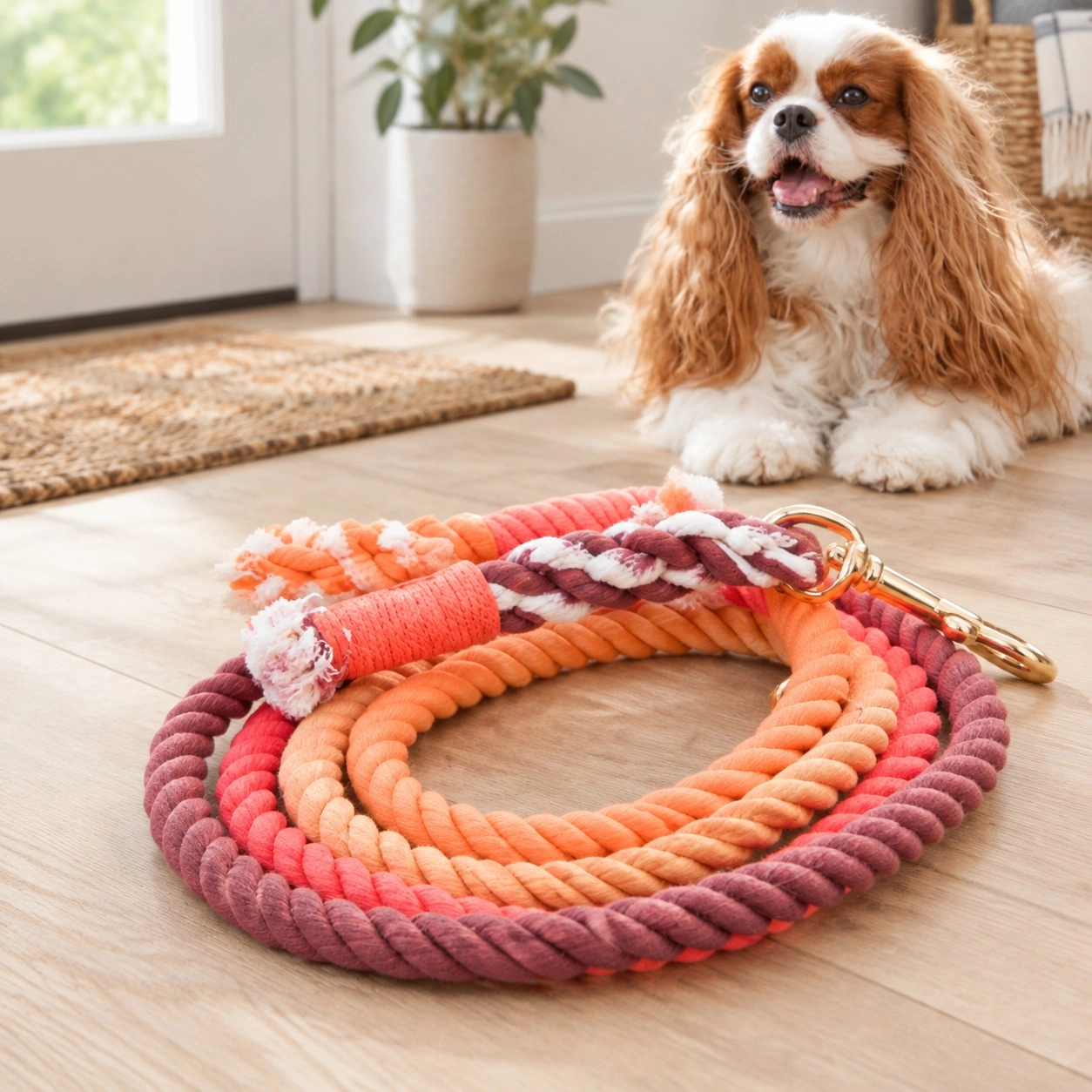 Pawsome Pets New York Smycz linowa - Maple — Obroże, smycze i szelki