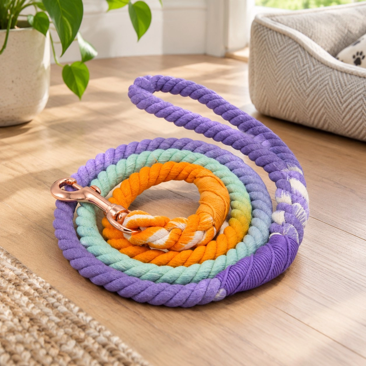 Pawsome Pets New York Smycz linowa - Pansy — Obroże, smycze i szelki
