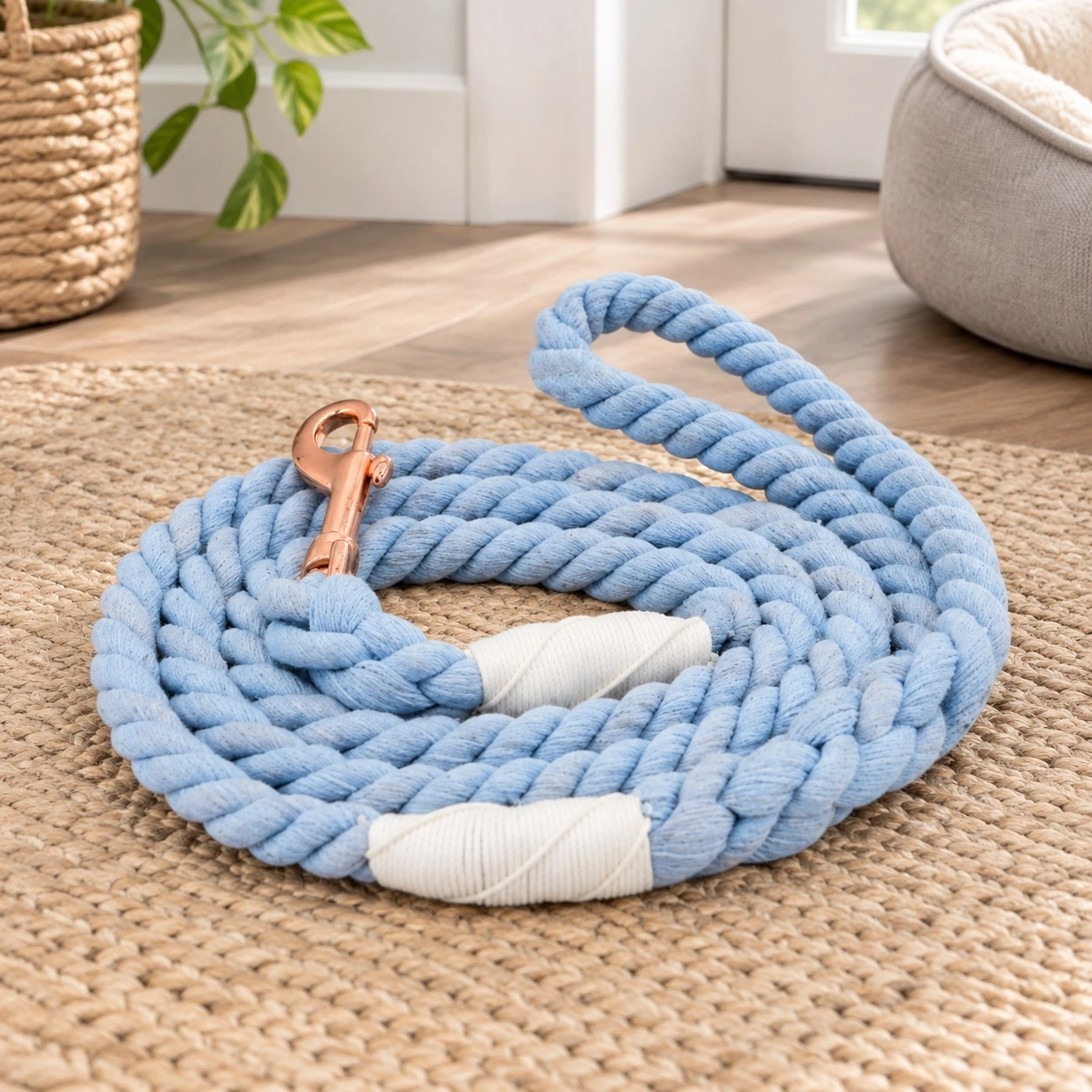Pawsome Pets New York Smycz linowa - Periwinkle — Obroże, smycze i szelki