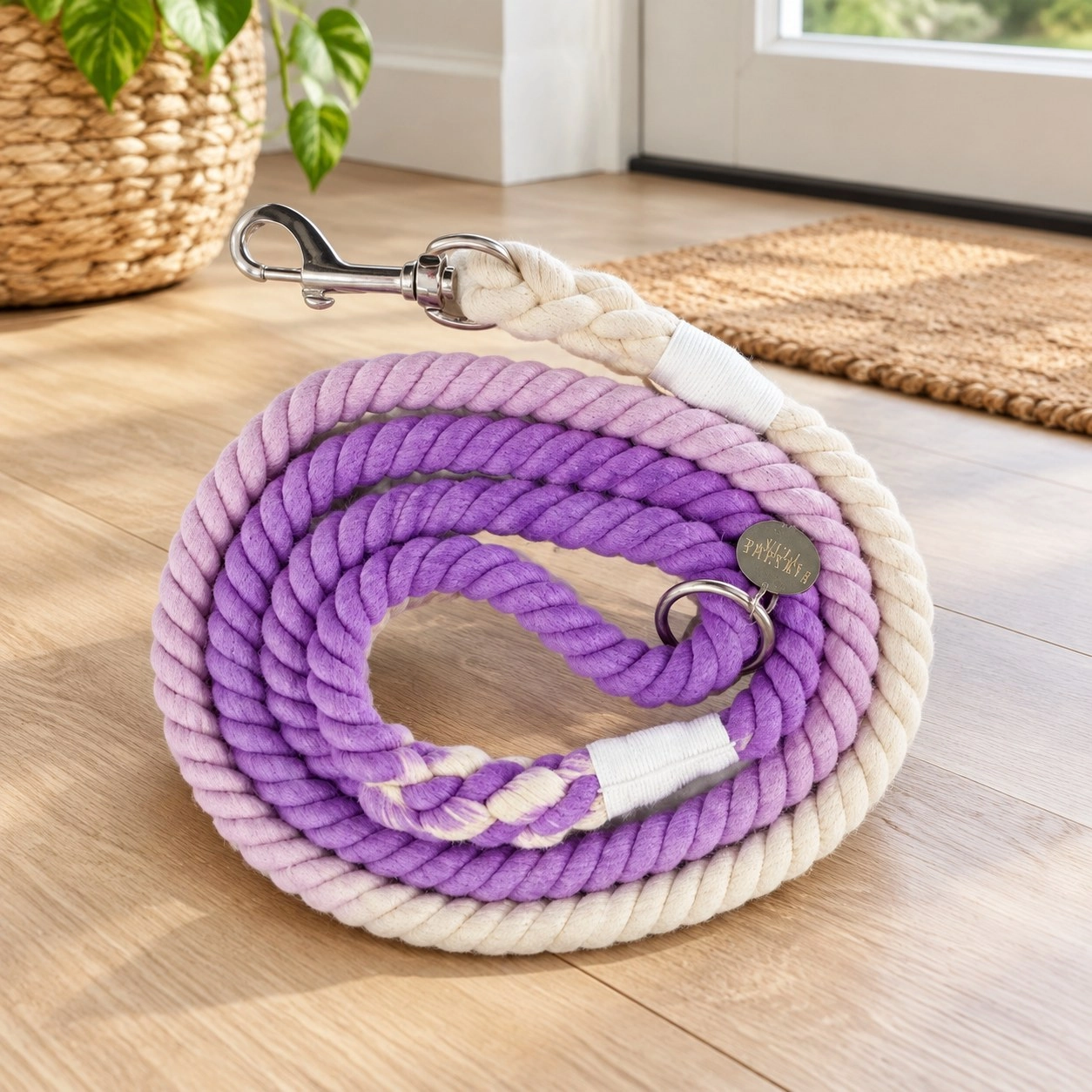 Pawsome Pets New York Smycz linowa - Ursula's rainbow — Obroże, smycze i szelki