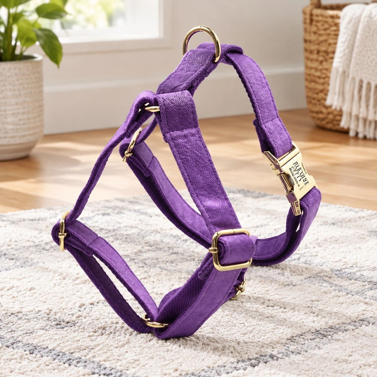 Pawsome Pets New York Szelki step-in - Ciemny fioletowy — Obroże, smycze i szelki