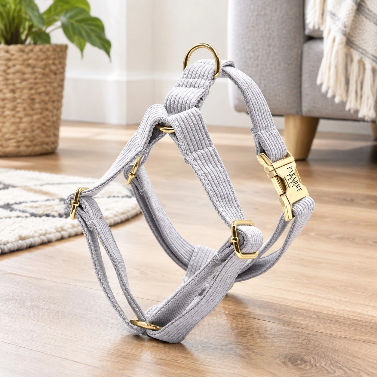 Pawsome Pets New York Szelki step-in - Jasnoszary — Obroże, smycze i szelki