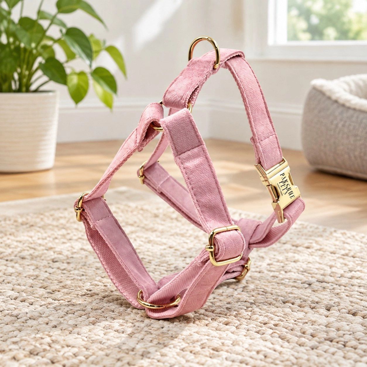 Pawsome Pets New York Szelki step-in - Jasnoróżowy — Obroże, smycze i szelki