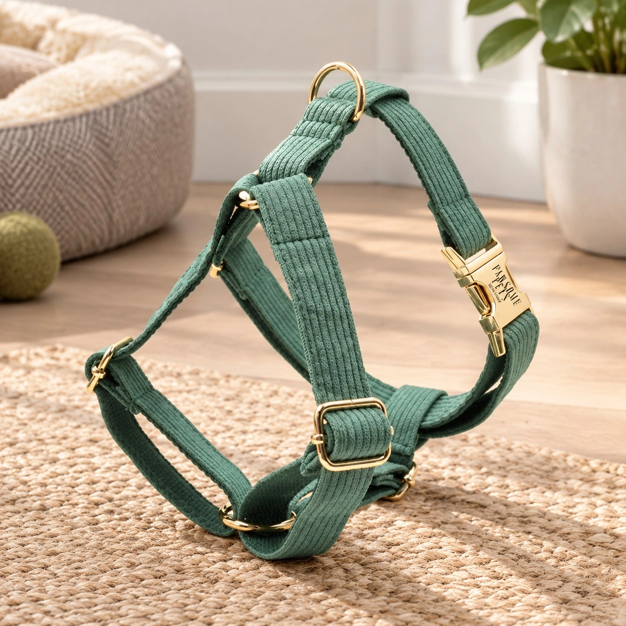 Pawsome Pets New York Szelki step-in - Oliwkowa zieleń — Obroże, smycze i szelki