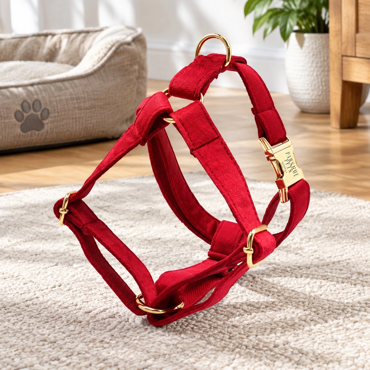Pawsome Pets New York Szelki step-in - Czerwony — Obroże, smycze i szelki