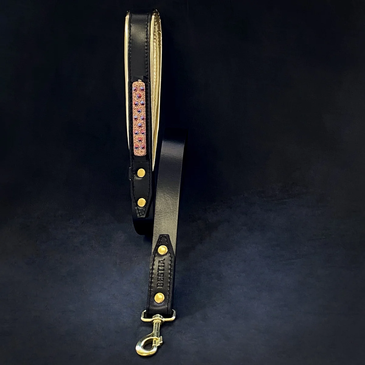 Bestia The Candy Dog Leash Black — Obroże, smycze i szelki