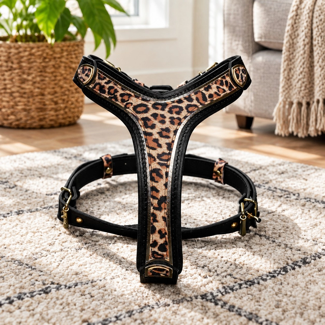 Bestia Szelki Leopard — Obroże, smycze i szelki